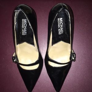 Michael by Michael Kors Black patent strapped